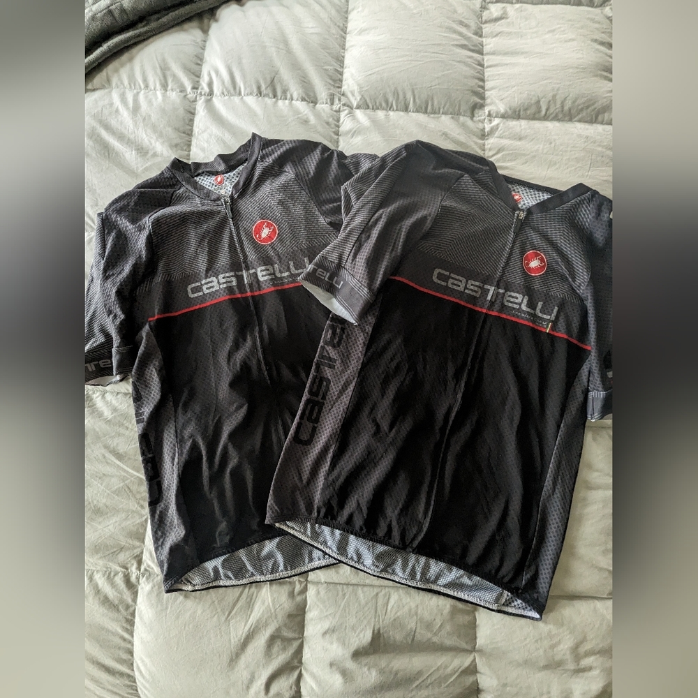 2 castelli cycling jerseys... Men's size xxl